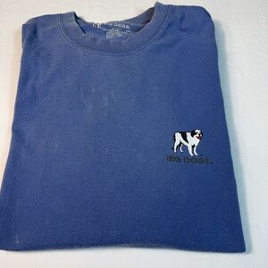 Big Dogs Blue "Do I Look Like A F*** People Person"  Funny T Shirt S/M Read Flaw